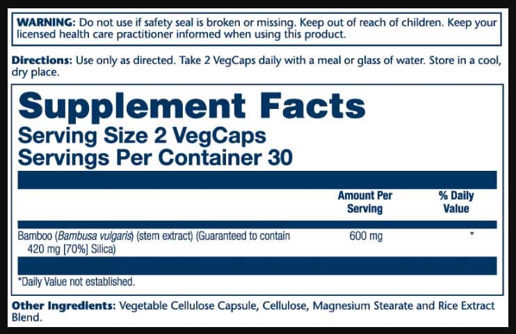 Solaray Bamboo Vital Extracts