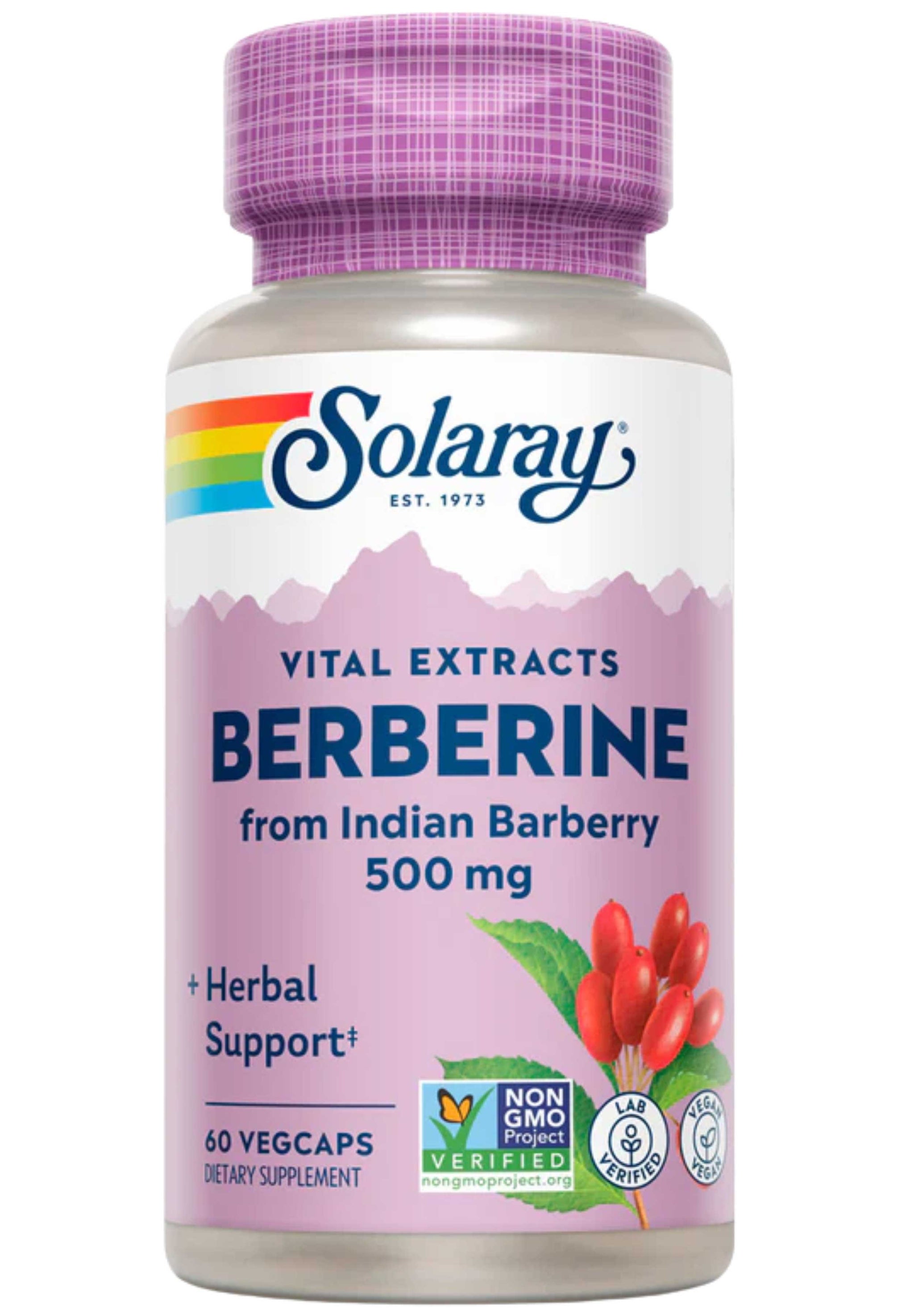 Solaray Vital Extracts Berberine 500 mg (from Indian Barberry)