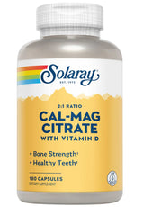 Solaray Cal-Mag Citrate with Vitamin D 2:1 Ratio
