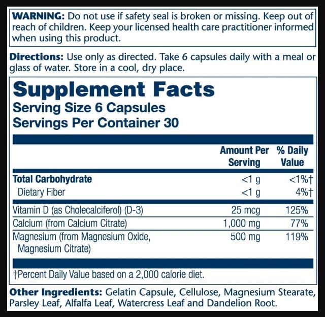 Solaray Cal-Mag Citrate with Vitamin D 2:1 Ratio