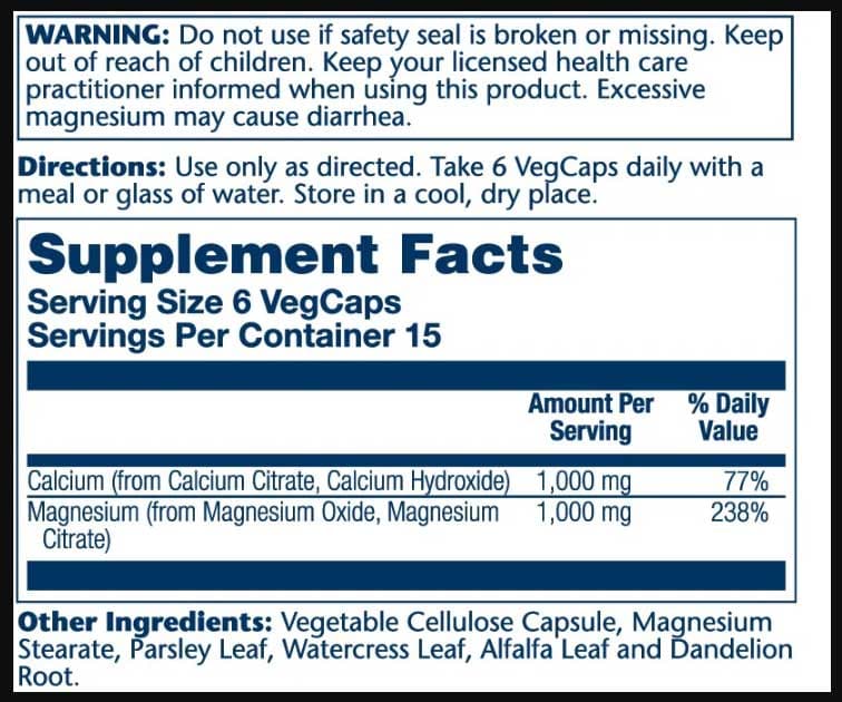 Solaray Cal Mag Citrate 1:1