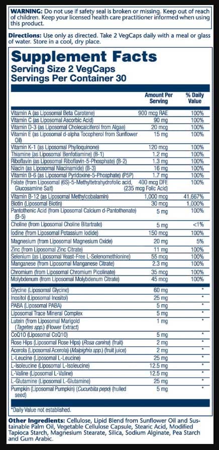 Solaray Liposomal Men's MultiVitamin