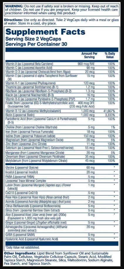 Solaray Liposomal MultiVitamin Women's