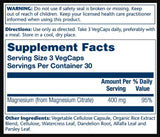 Solaray Magnesium Citrate 400 mg