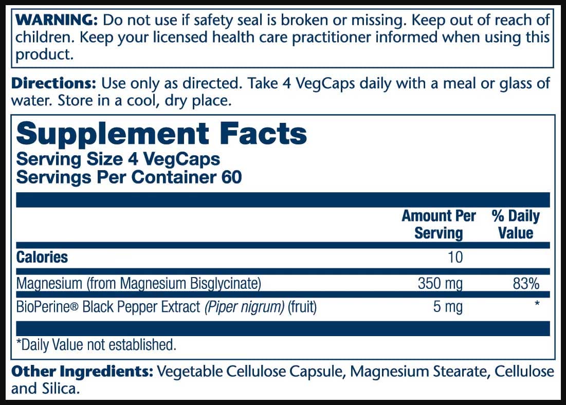 Solaray Magnesium Glycinate 350 mg
