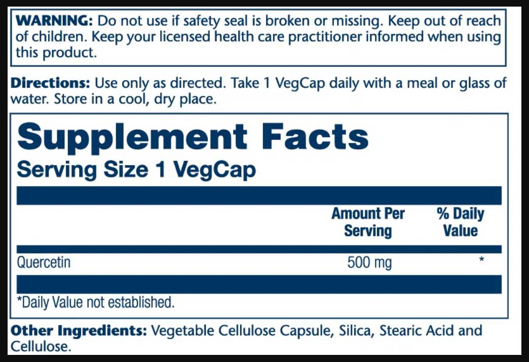 Solaray Quercetin 500 mg