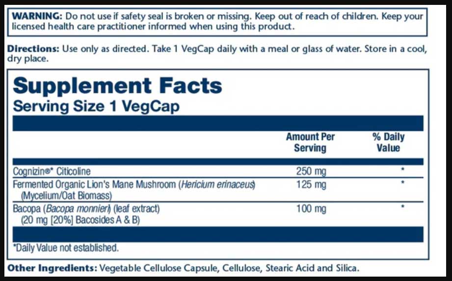 Solaray SharpMind Focus