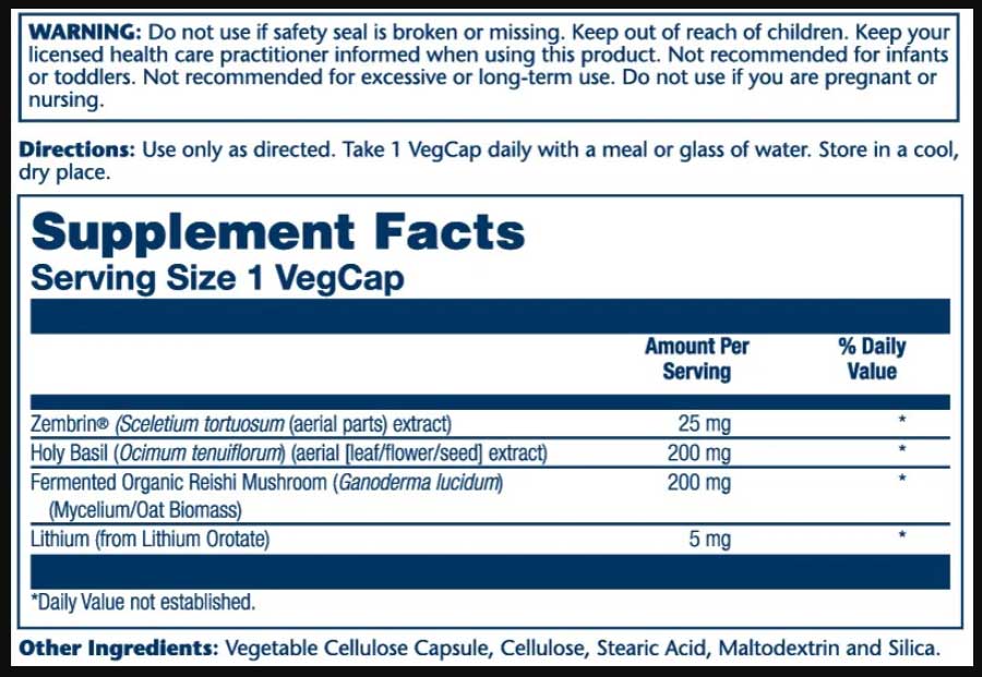 Solaray SharpMind Mood