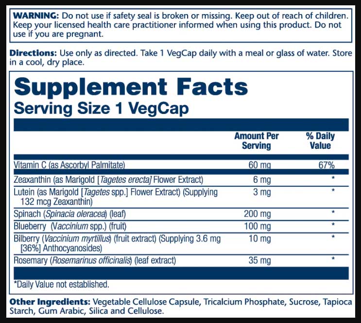 Solaray Ultra Zeaxanthin