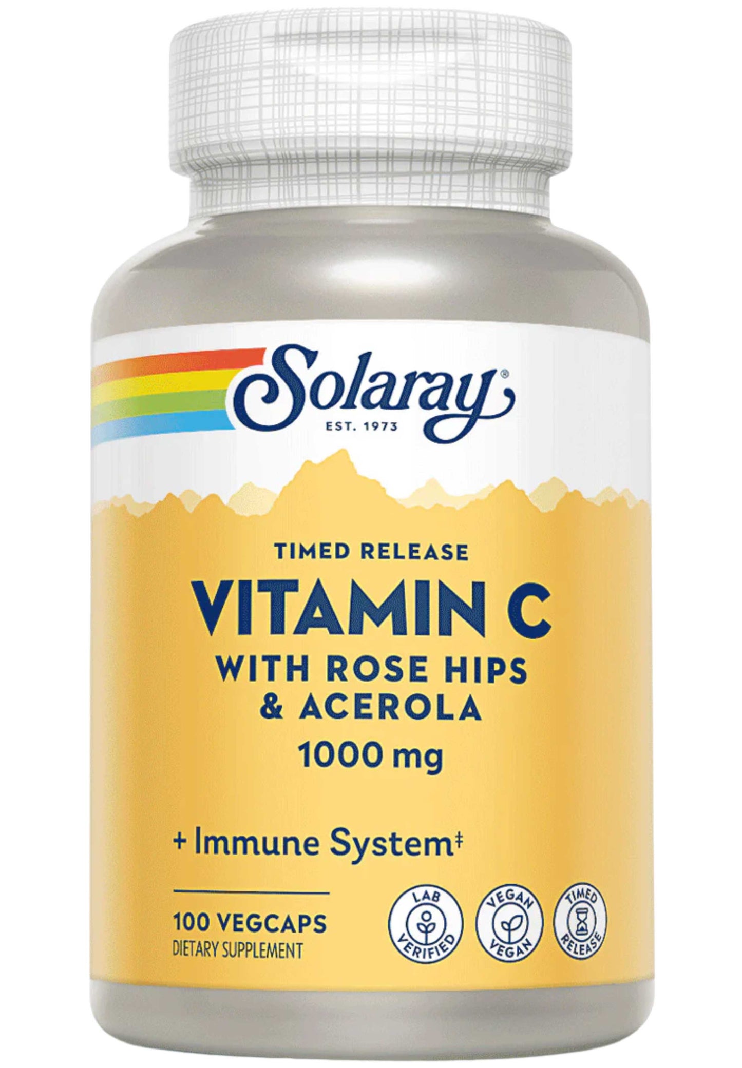 Solaray Vitamin C with Rose Hips & Acerola Time Release 1000 mg