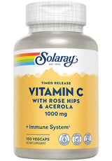 Solaray Vitamin C with Rose Hips & Acerola Time Release 1000 mg