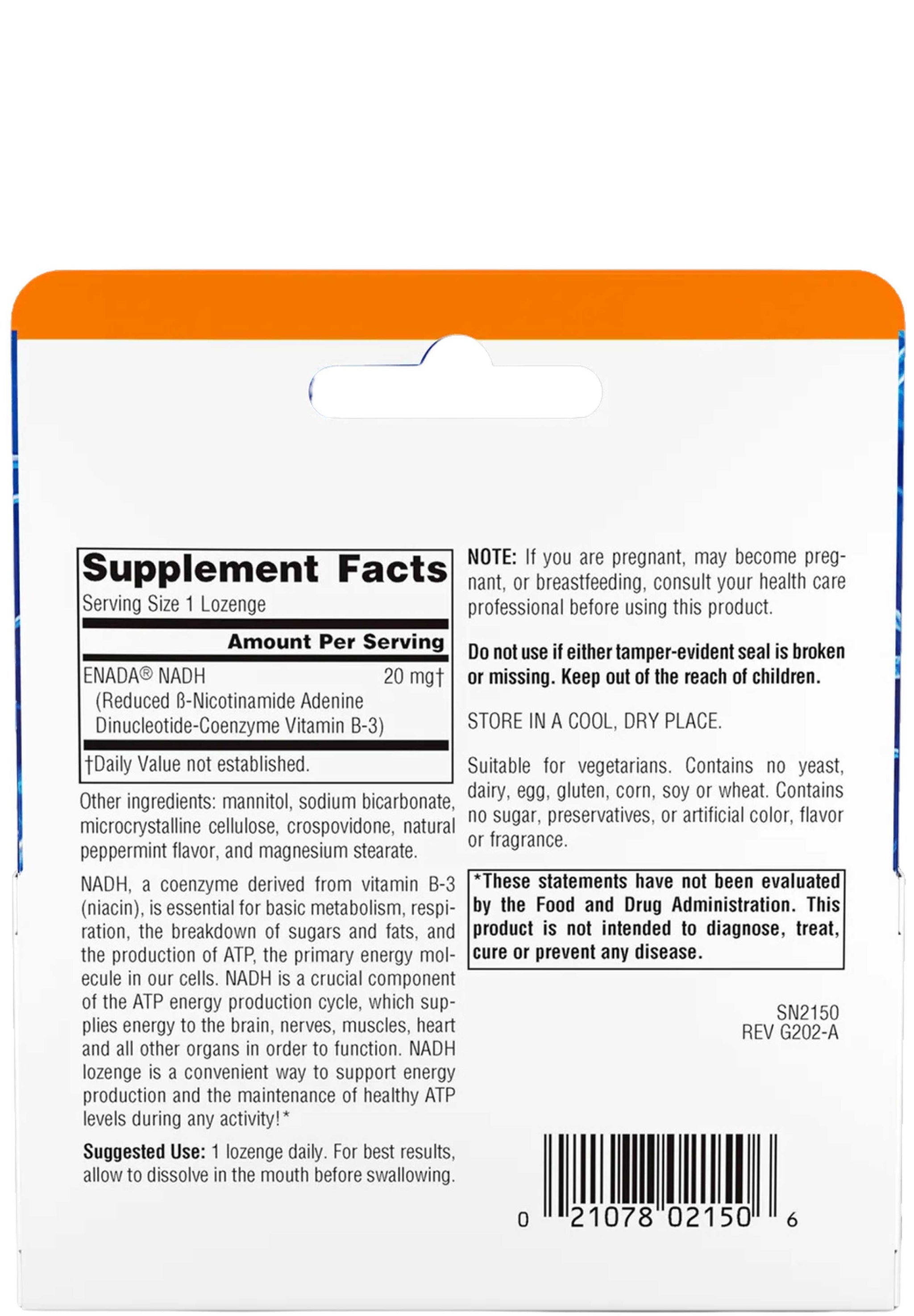 Source Naturals NADH Peppermint 20 mg