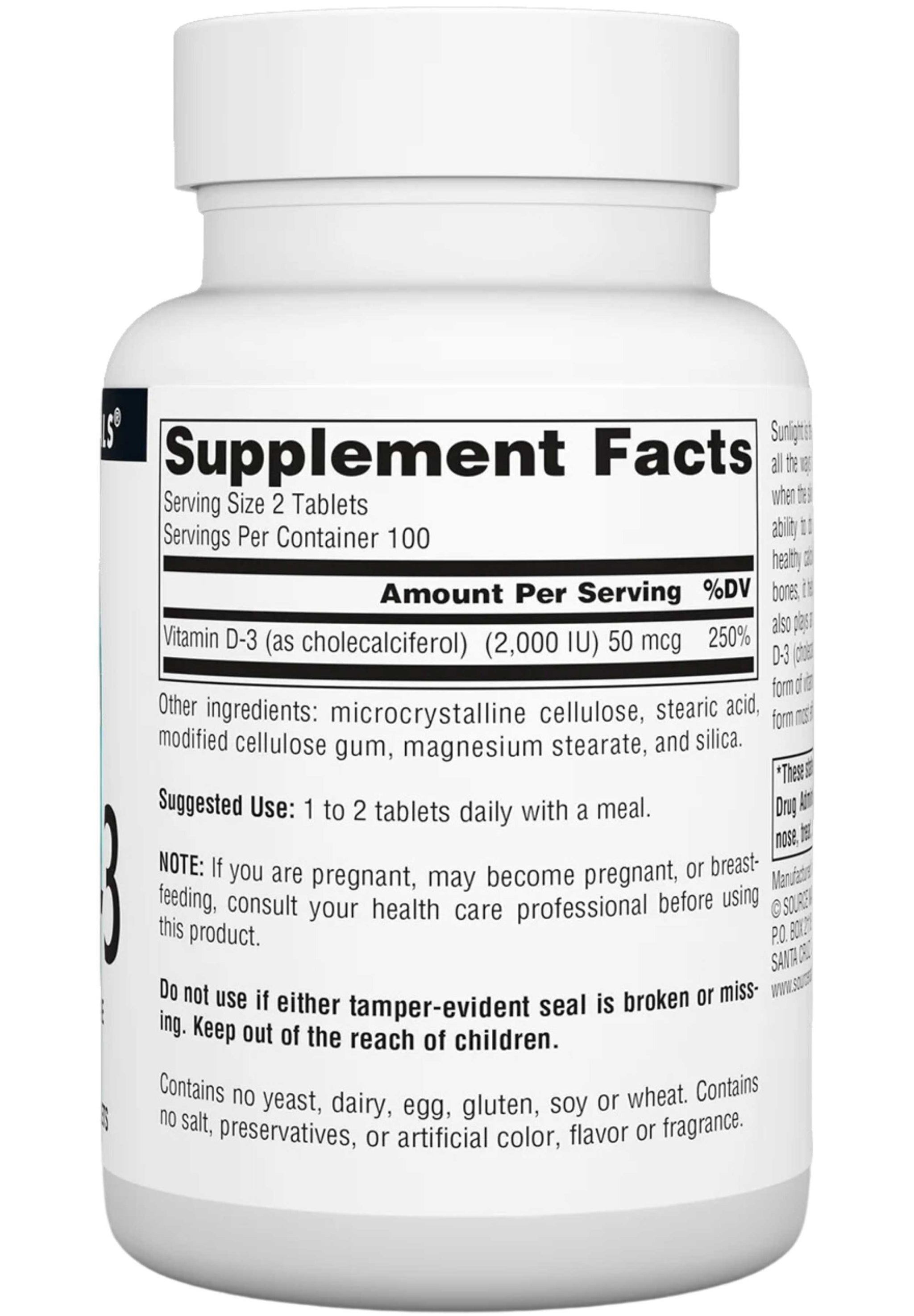 Source Naturals Vitamin D-3 1000 IU