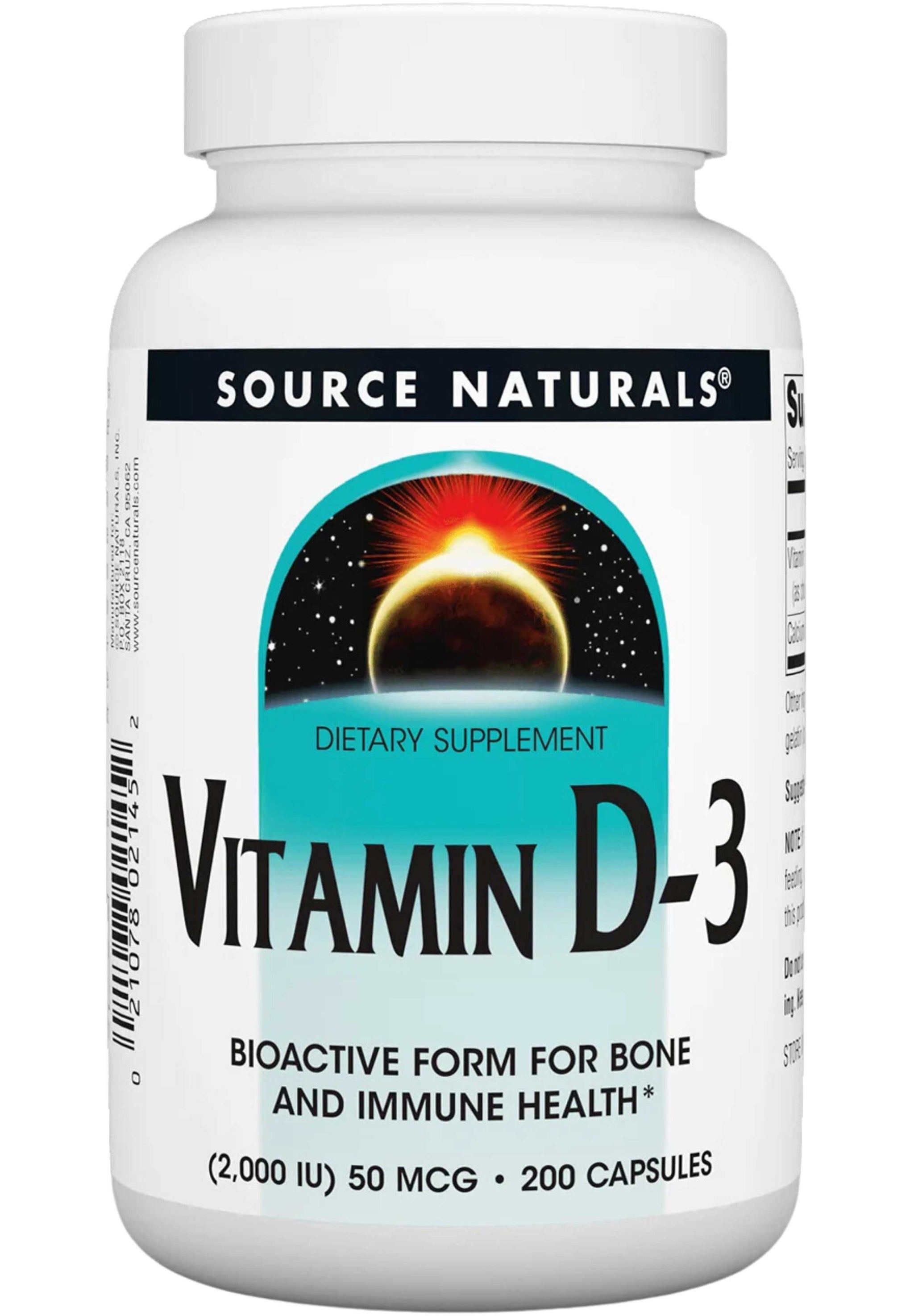 Source Naturals Vitamin D-3 2000 IU