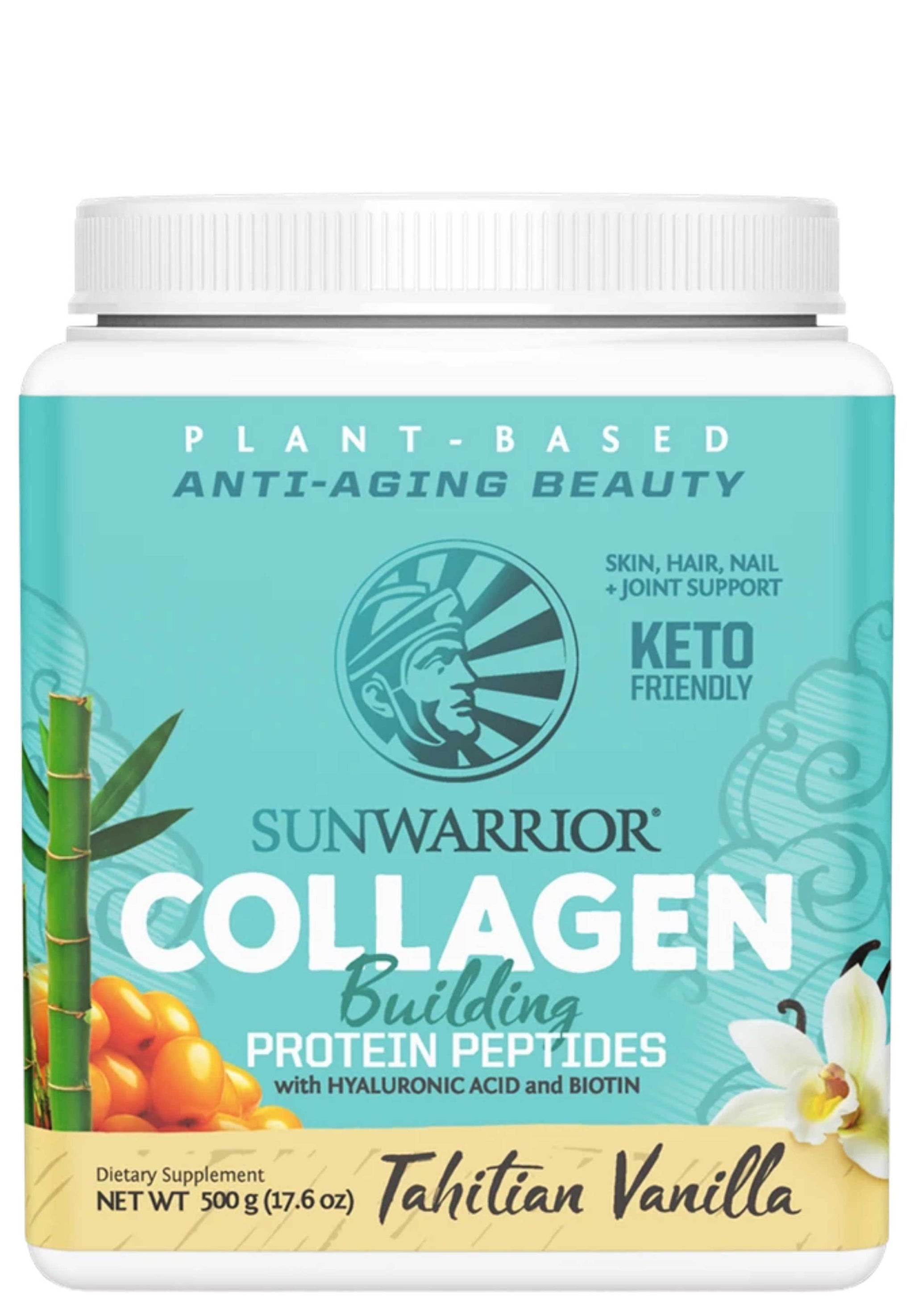 Sunwarrior Collagen Building Protein Peptides, Plant Based 500g (20 servings)