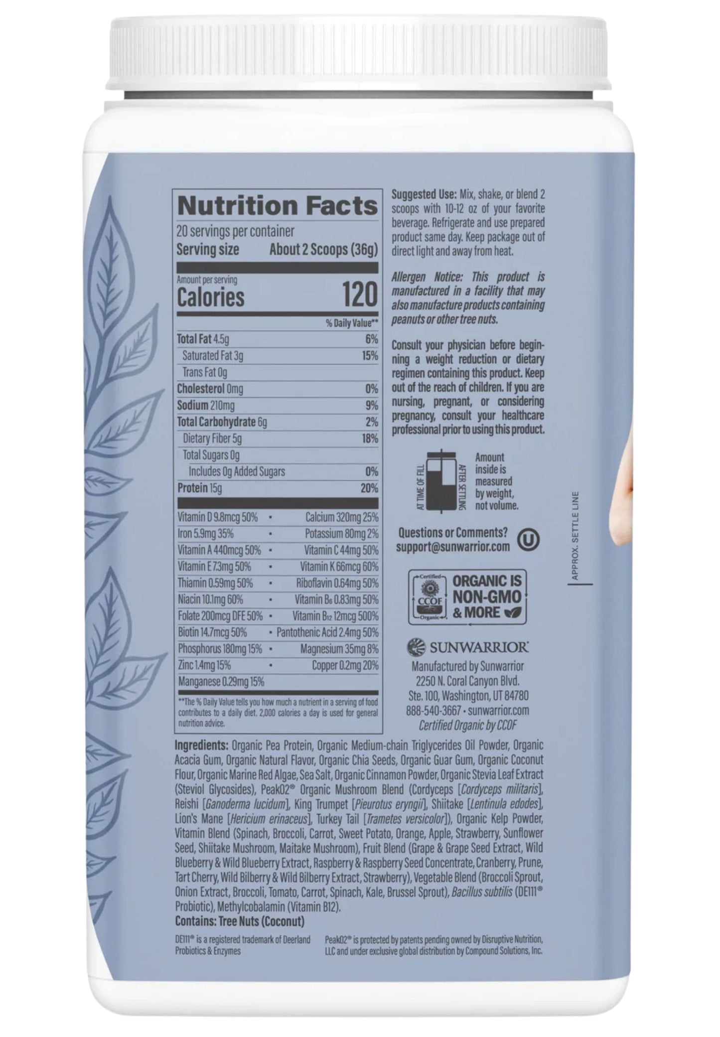 Sunwarrior Lean Superfood Shake