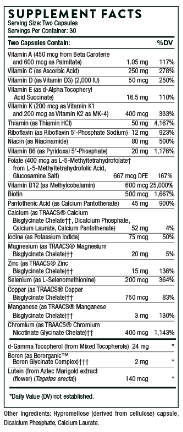 Thorne Research Basic Nutrients 2/Day