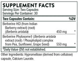 Thorne Research Berberine Dual Action (Formerly Berberine-1000)
