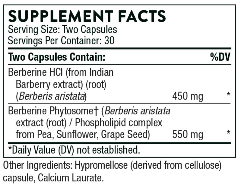 Thorne Research Berberine Dual Action (Formerly Berberine-1000)