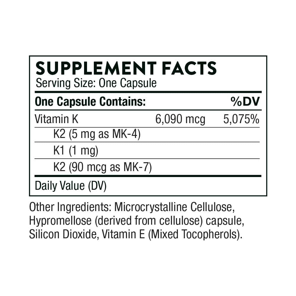 Thorne Research Vitamin K (formerly 3-K Complete)