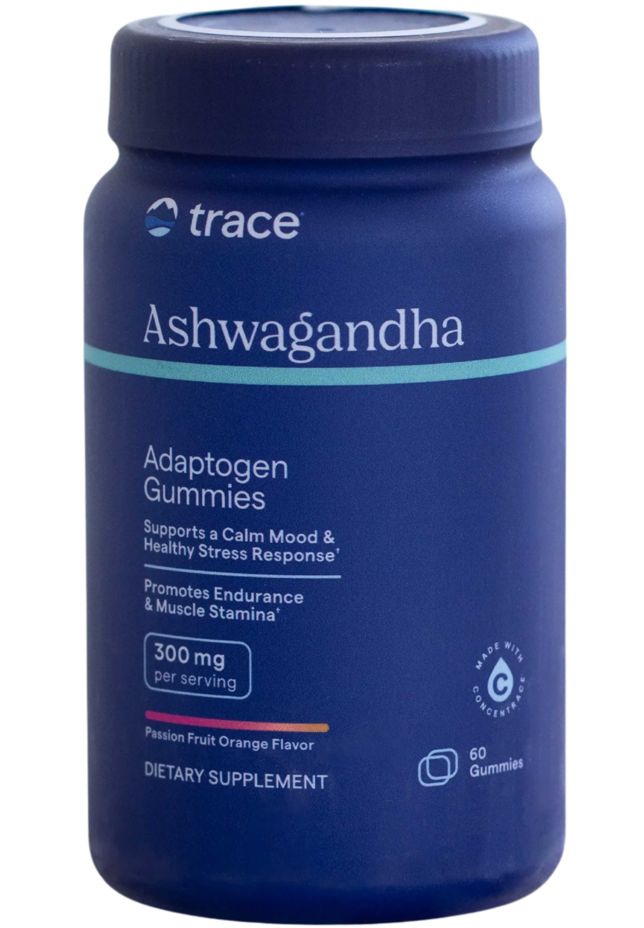 Trace Minerals Research Ashwagandha Gummies Passion Fruit Orange