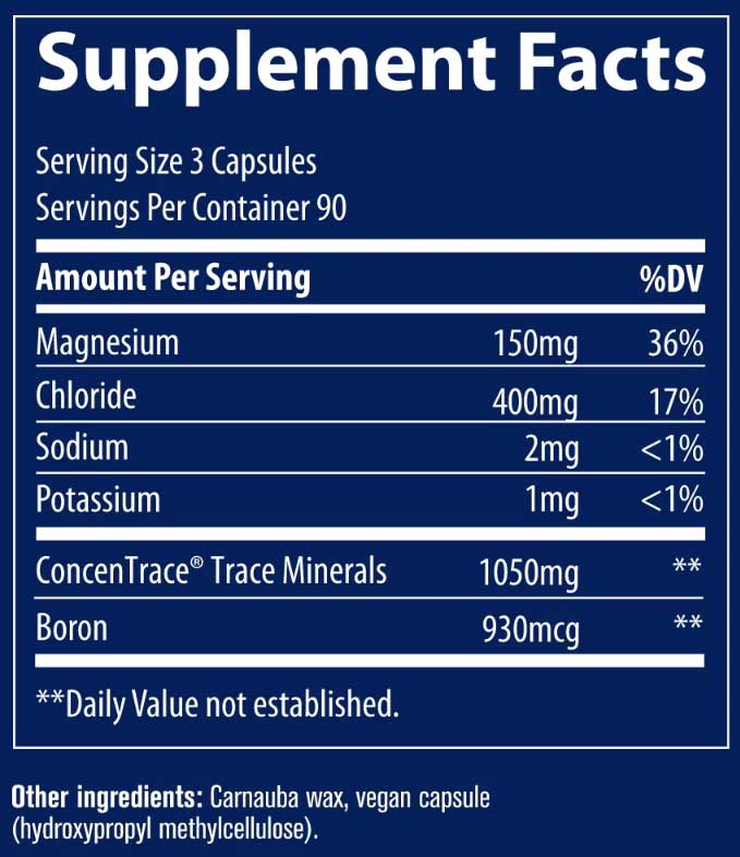 Trace Minerals Research ConcenTrace Trace Mineral Capsules