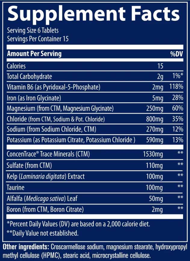 Trace Minerals Research Electrolyte Stamina Tablets
