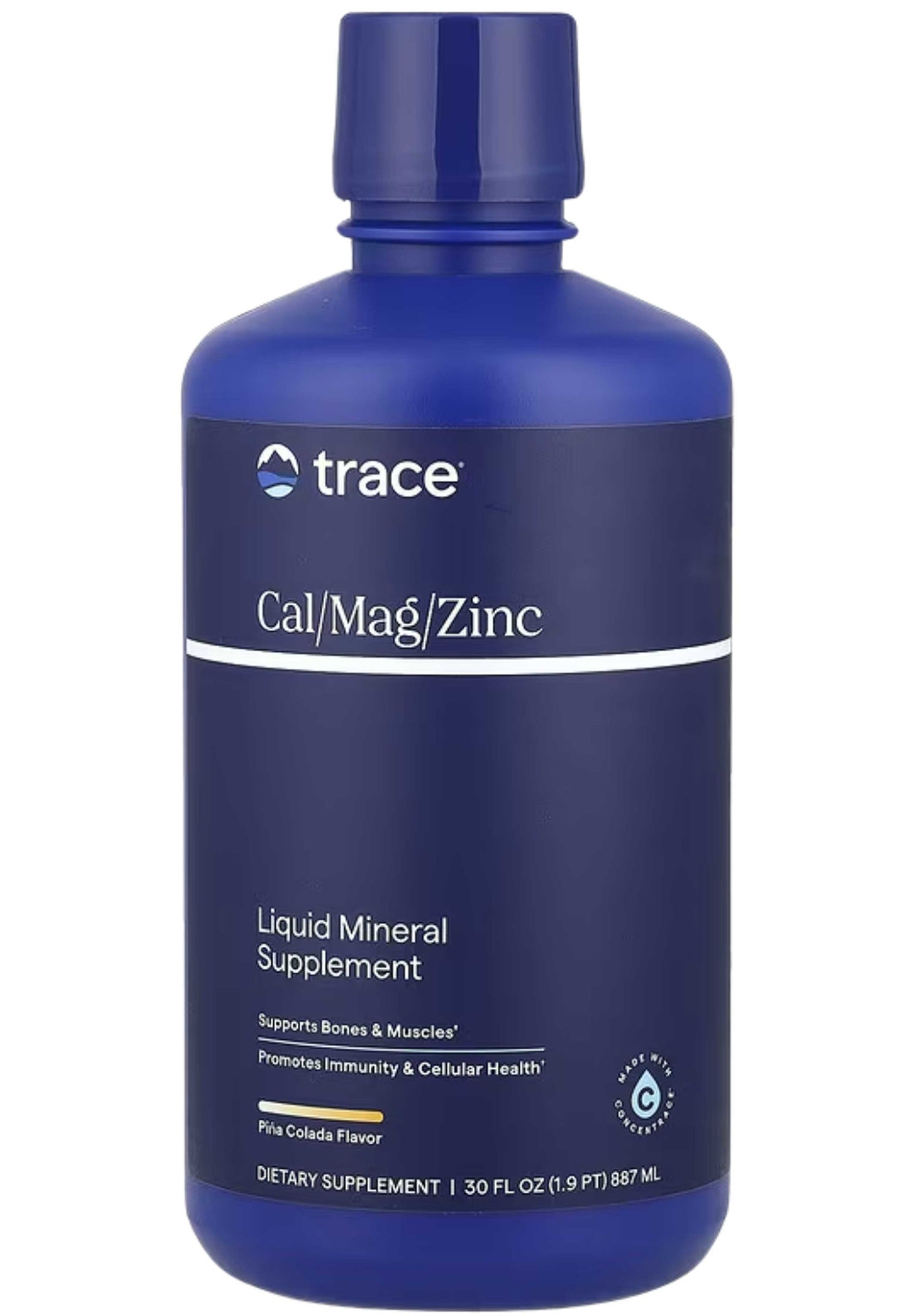 Trace Minerals Research Liquid Cal/Mag/Zinc Piña Colada