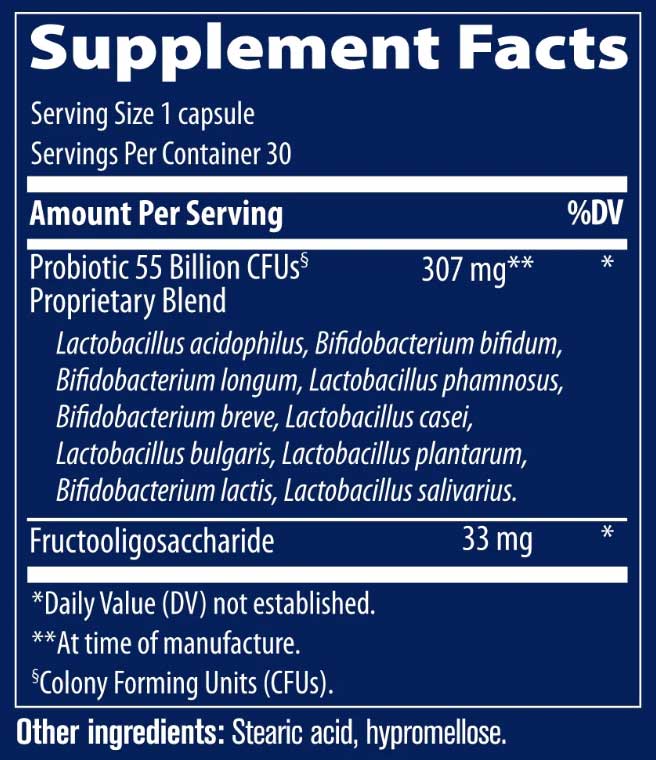 Trace Minerals Research Probiotic 55 Billion