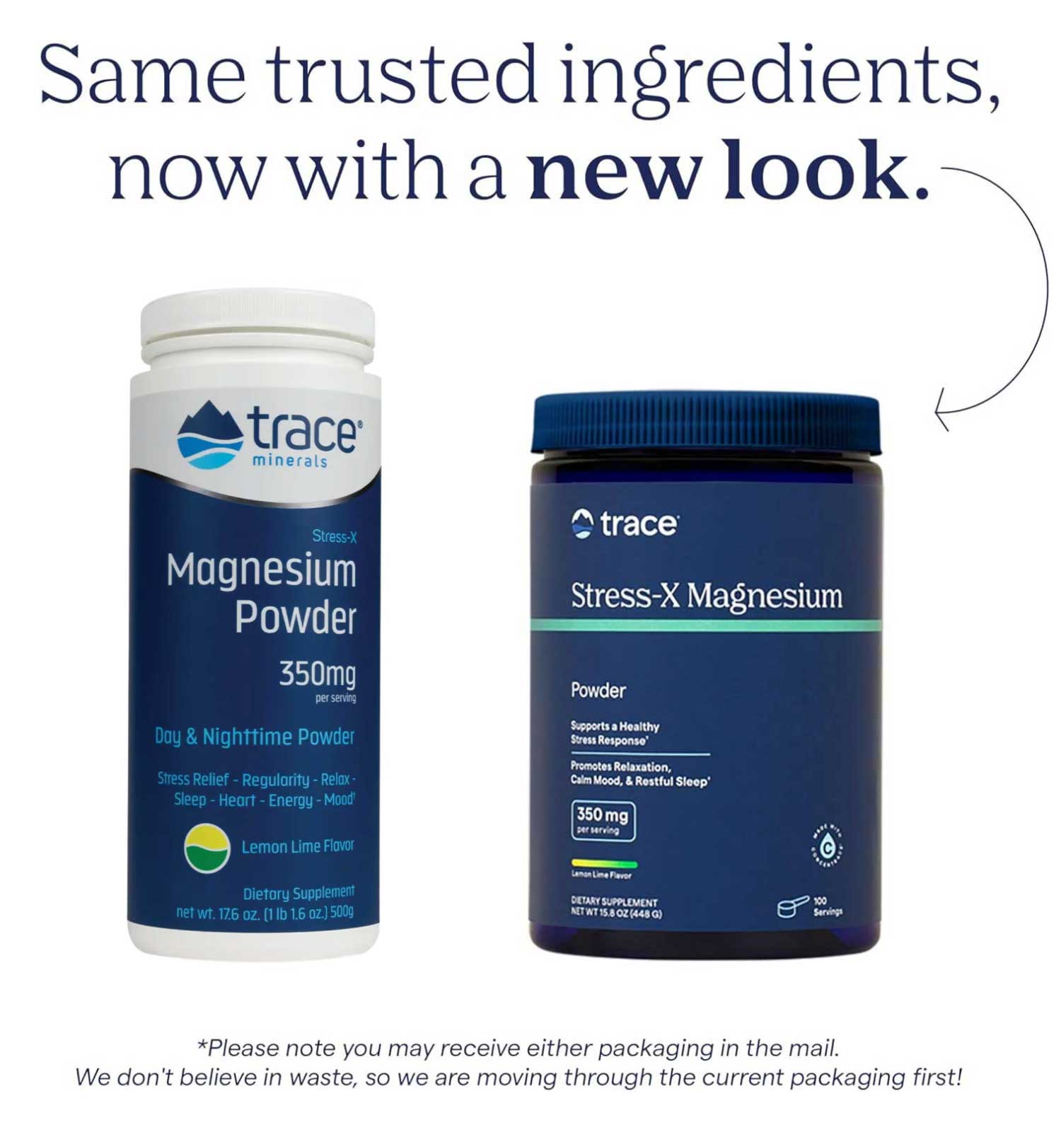 Trace Minerals Research Stress-X Magnesium Powder Lemon Lime