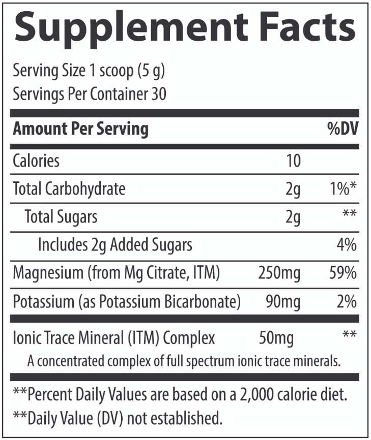 Trace Minerals Research Blood Pressure Support Magnesium Powder