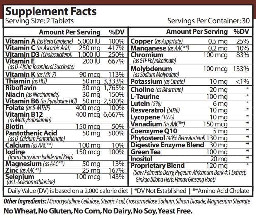 Vinco MultiMen's with Digestive Enzymes