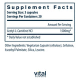 Vital Nutrients Acetyl L-Carnitine 500mg