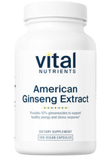 Vital Nutrients American Ginseng Extract 250 mg