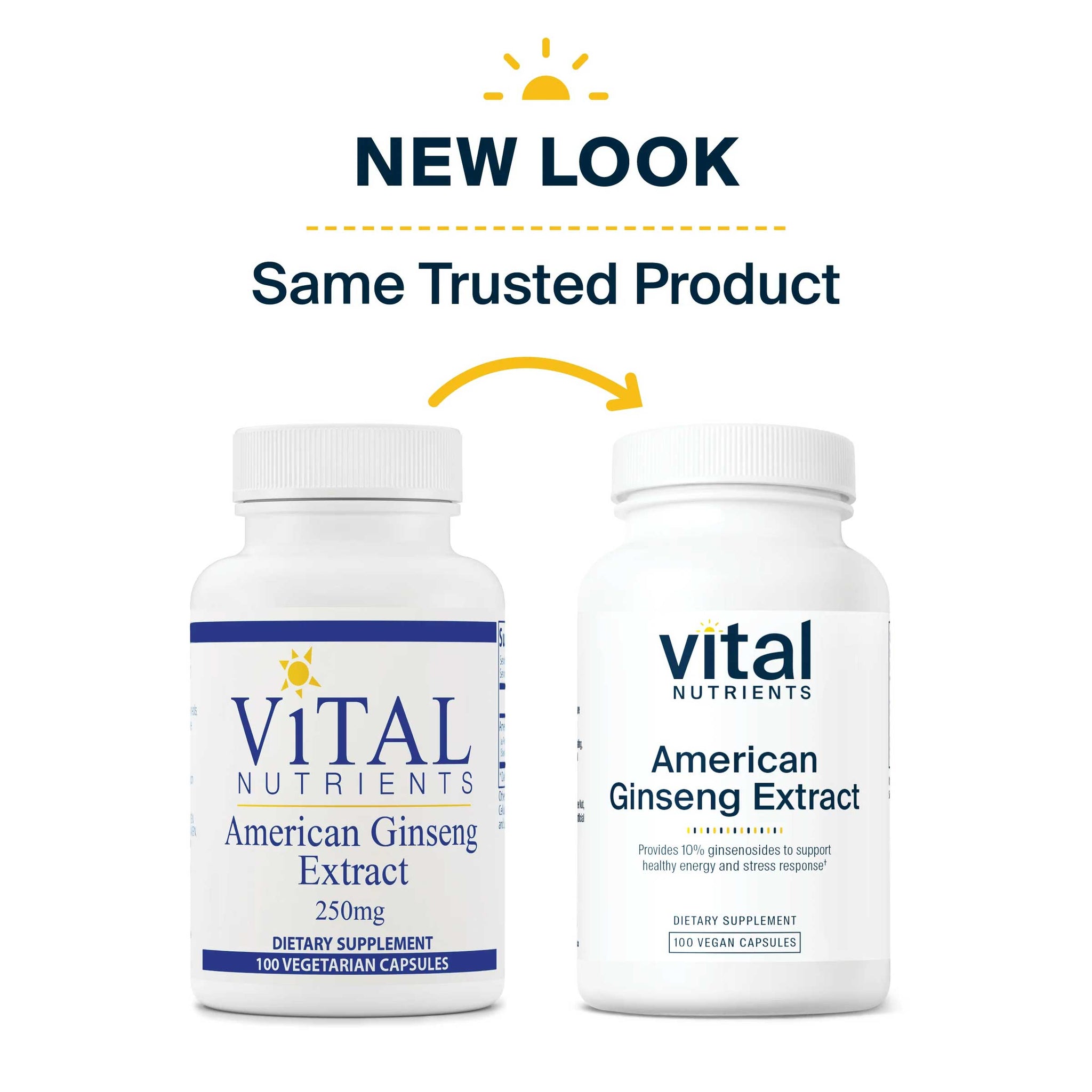 Vital Nutrients American Ginseng Extract 250 mg