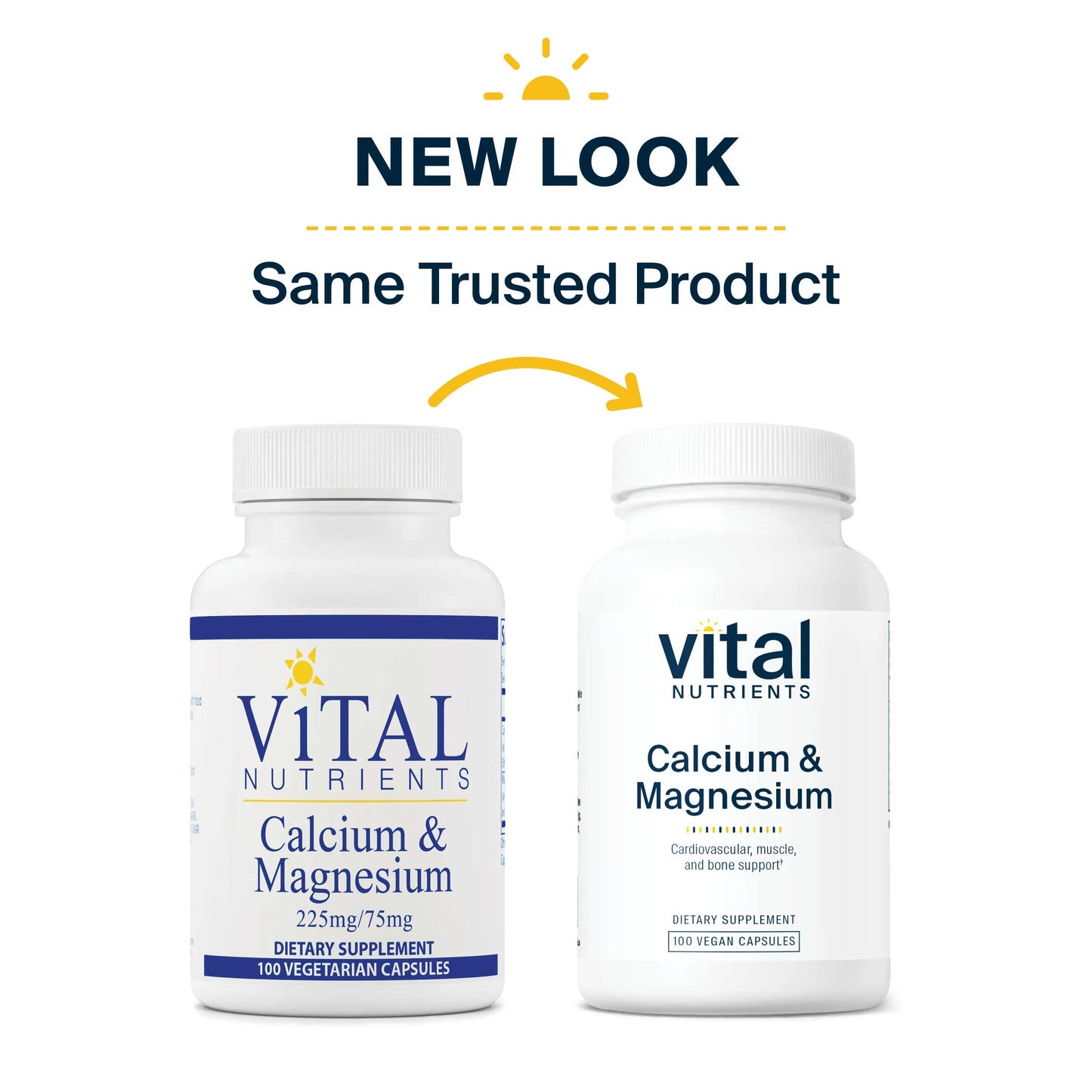 Vital Nutrients Calcium & Magnesium 225mg/75mg