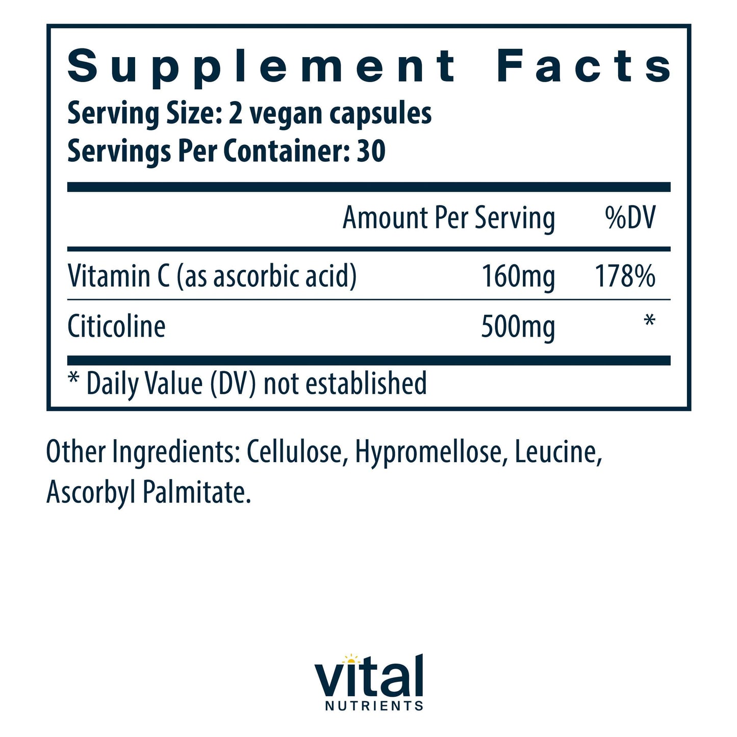Vital Nutrients Citicoline 250 mg