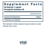 Vital Nutrients CoEnzyme Q10 200mg