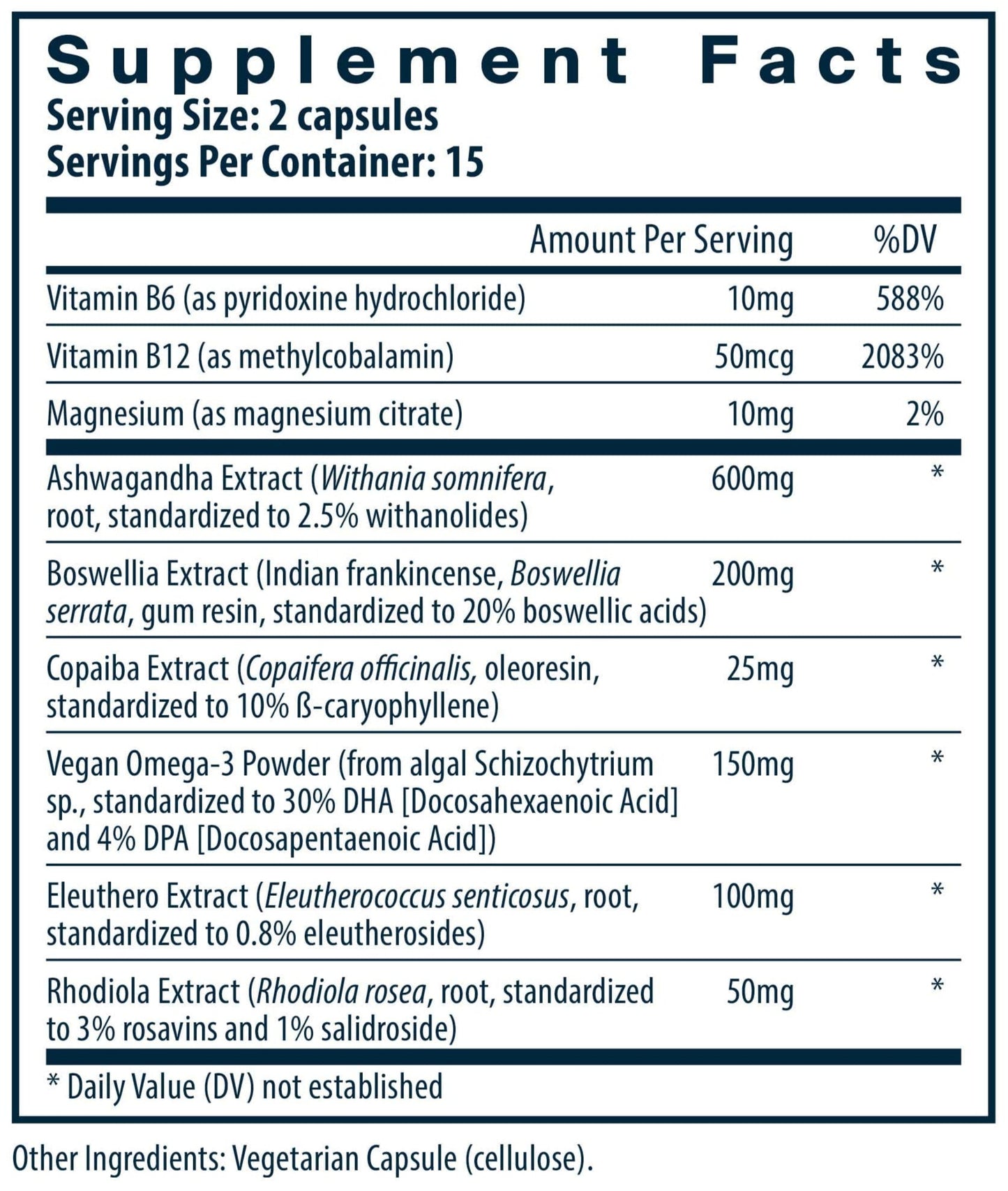 Vital Nutrients Cortisol Balance