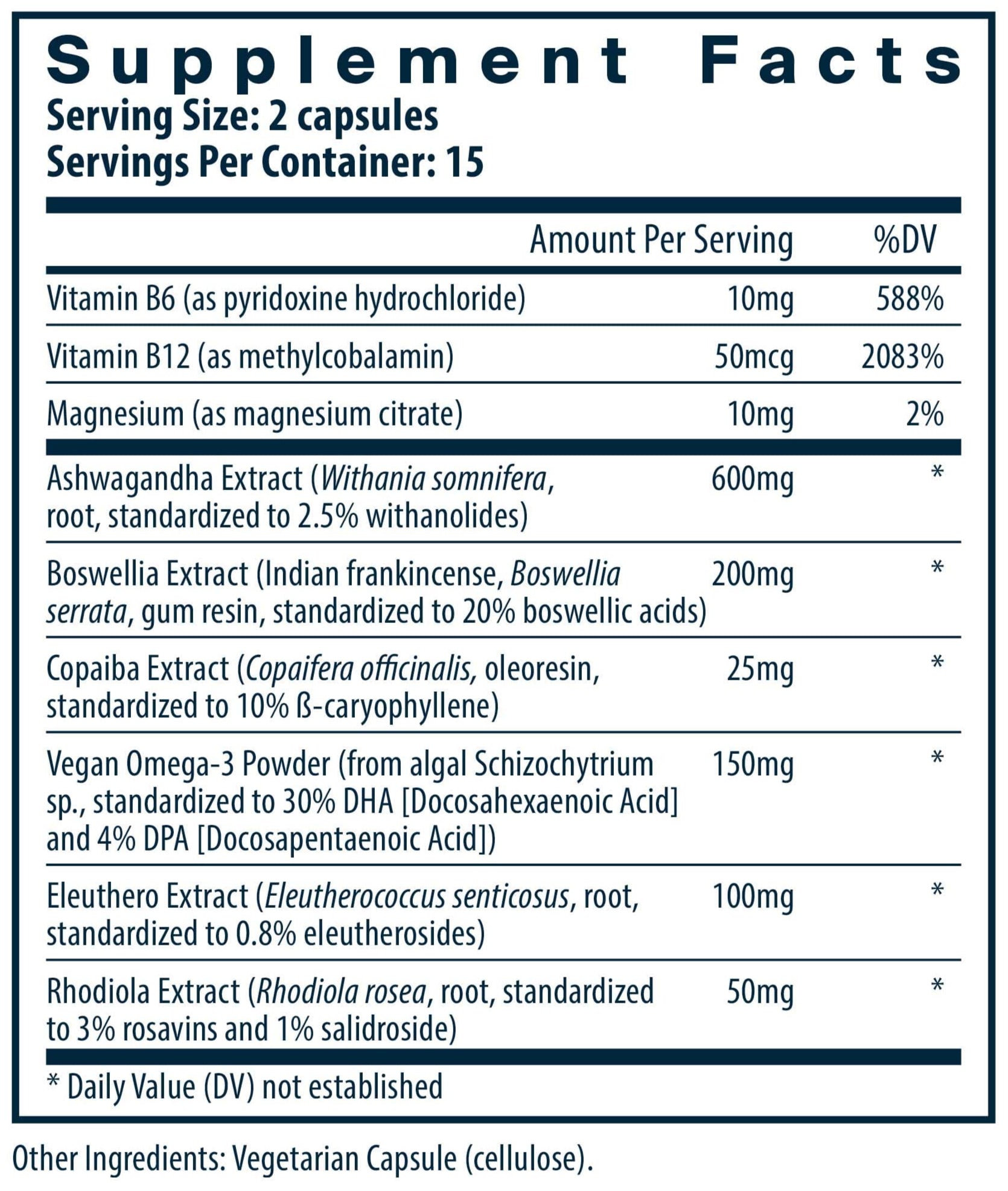 Vital Nutrients Cortisol Balance