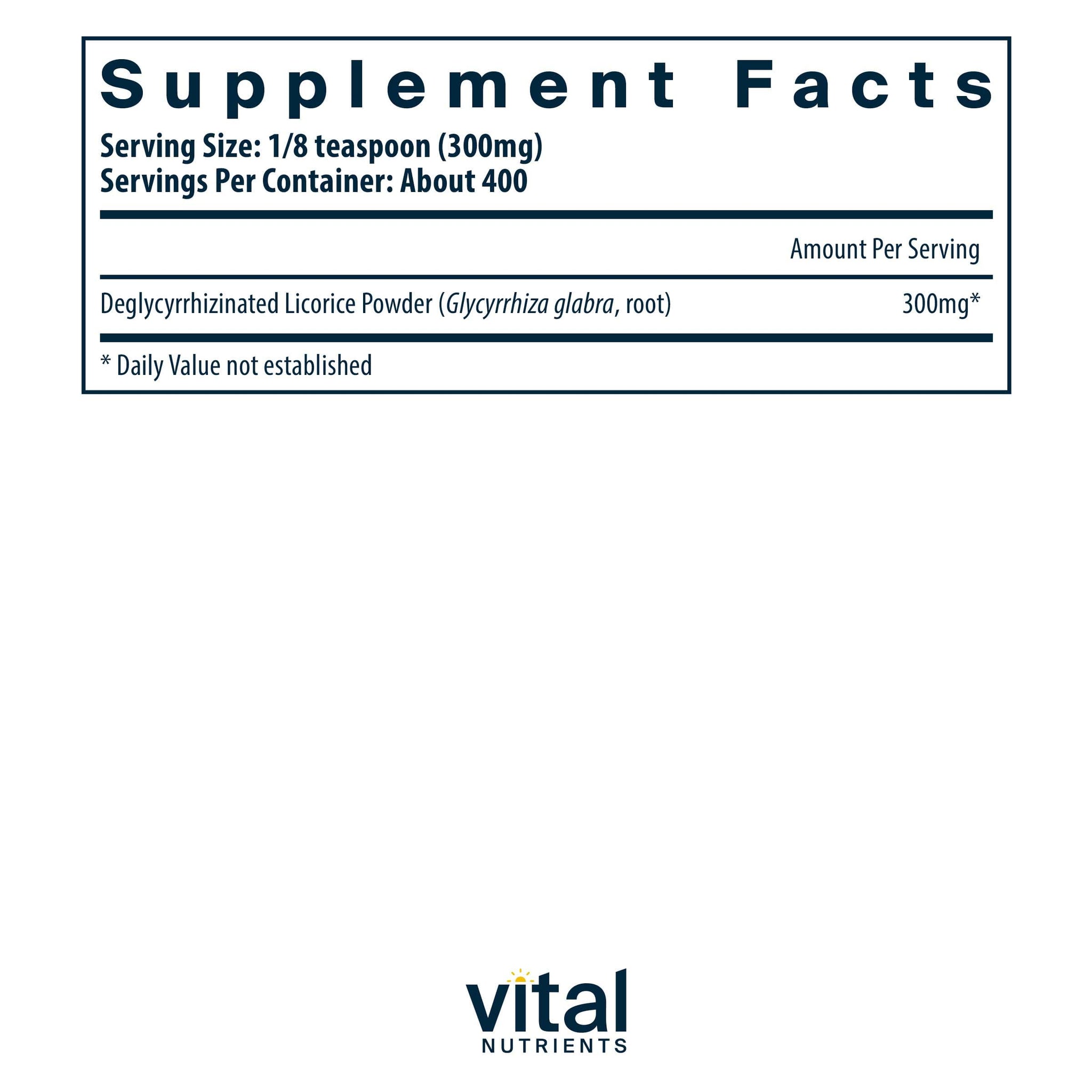 Vital Nutrients DGL Powder