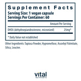 Vital Nutrients DHEA (micronized) 25mg
