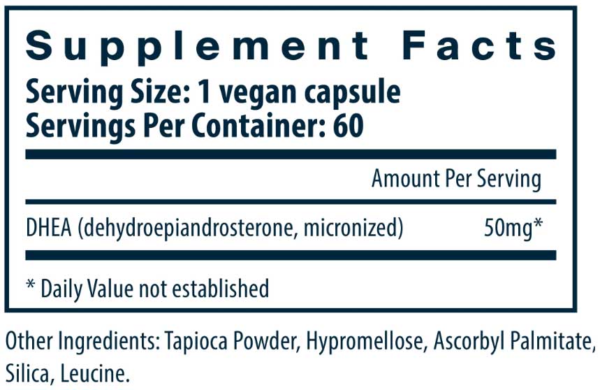 Vital Nutrients DHEA (micronized) 50 mg