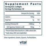 Vital Nutrients Evening Primrose Oil
