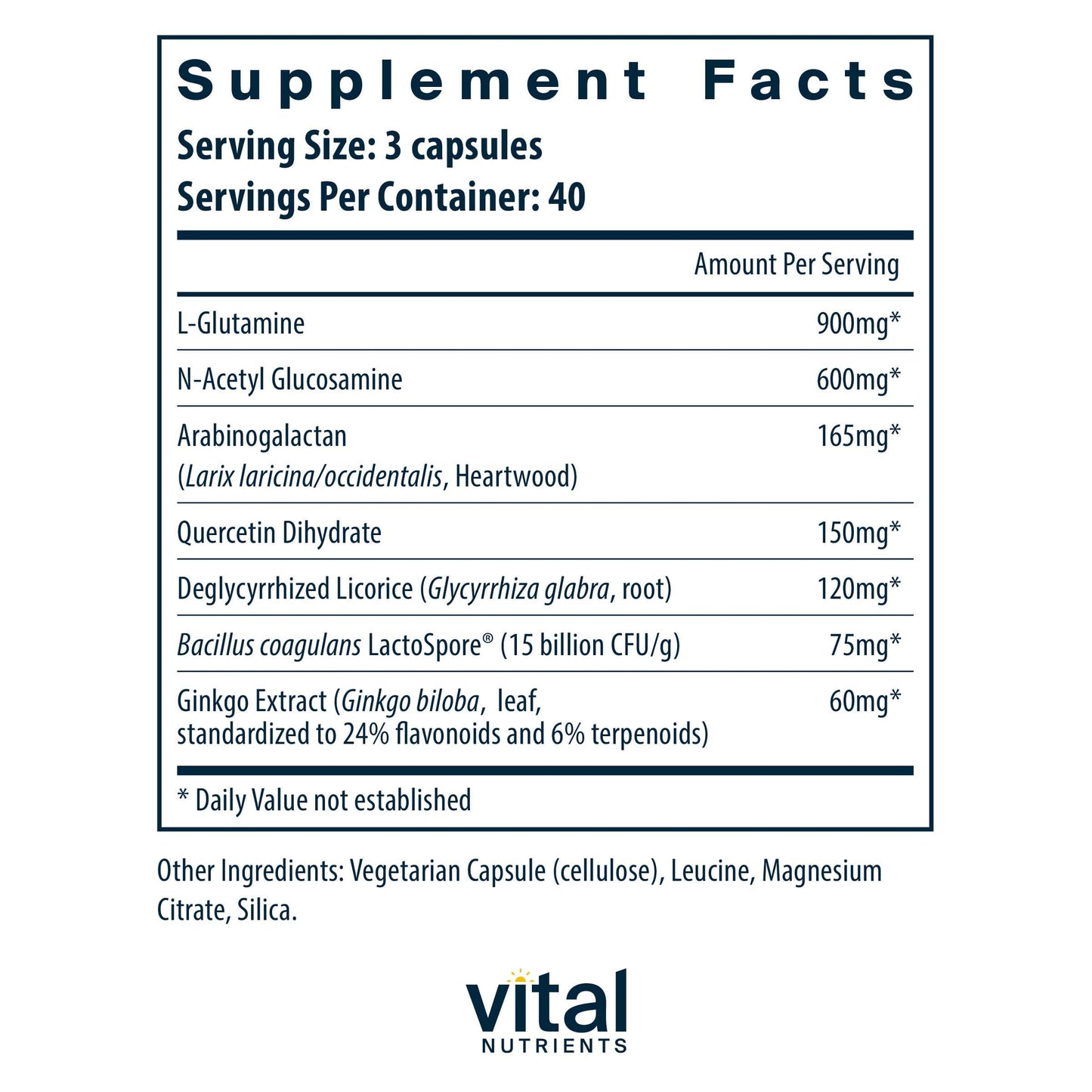 Vital Nutrients GI Repair Nutrients