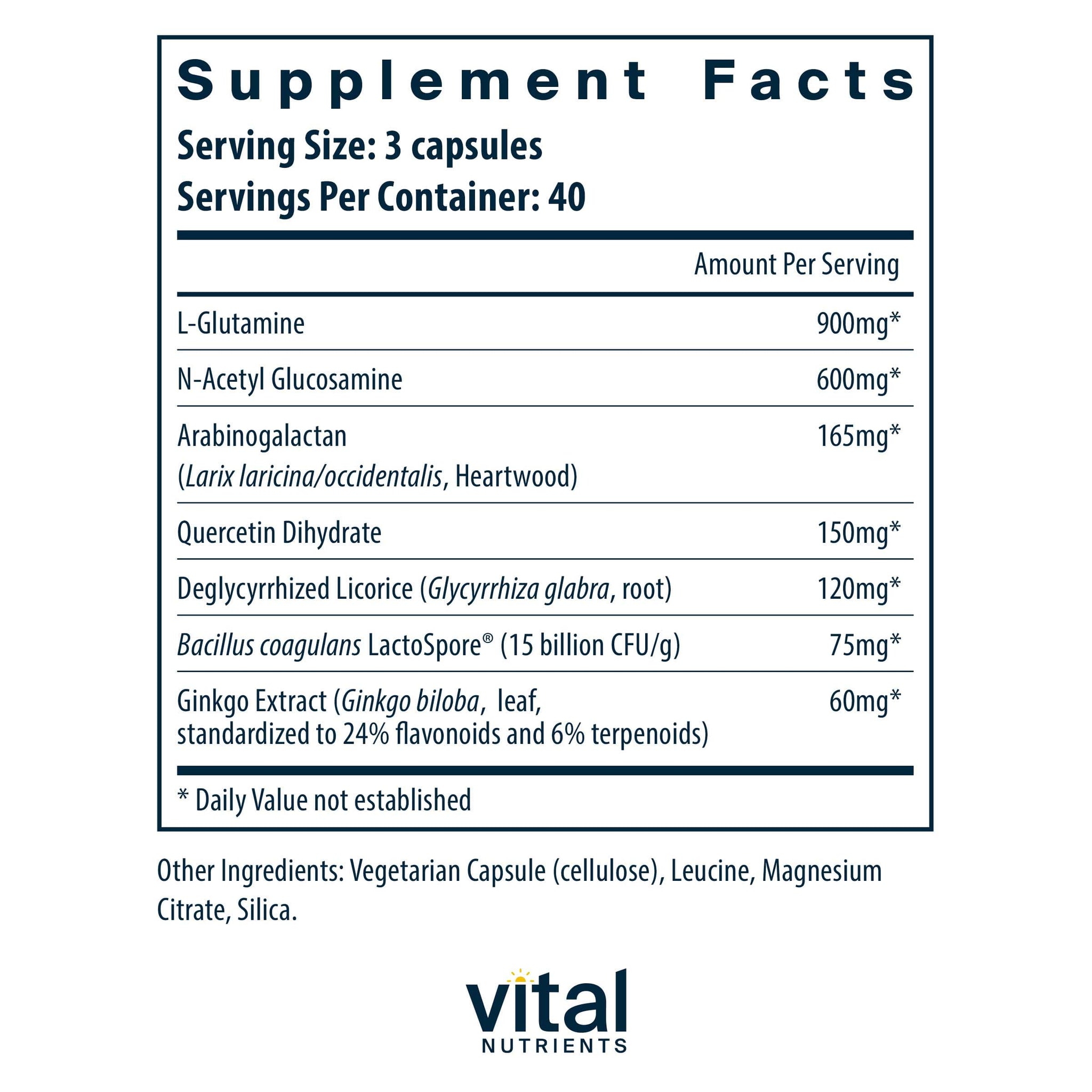 Vital Nutrients GI Repair Nutrients