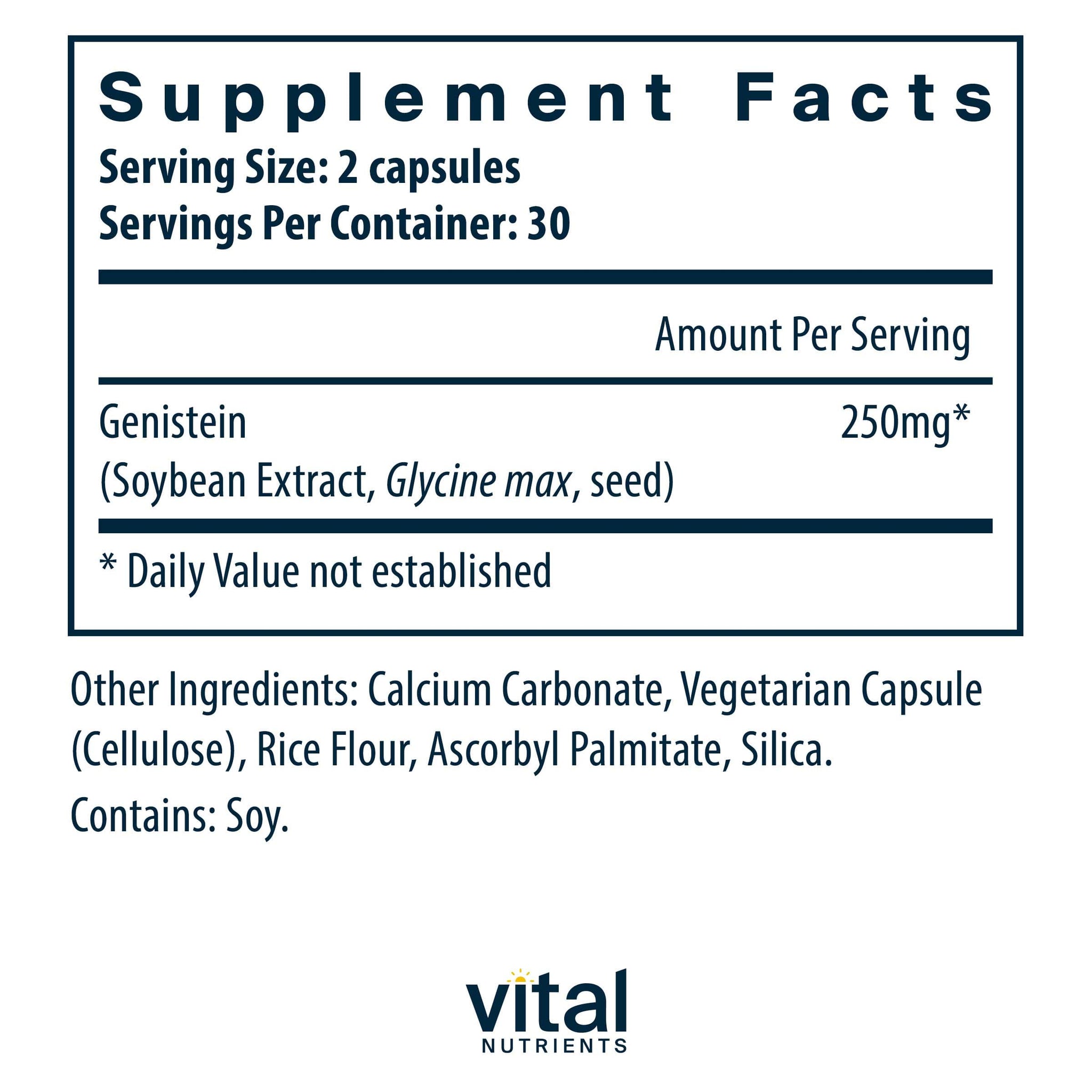 Vital Nutrients Genistein 125mg