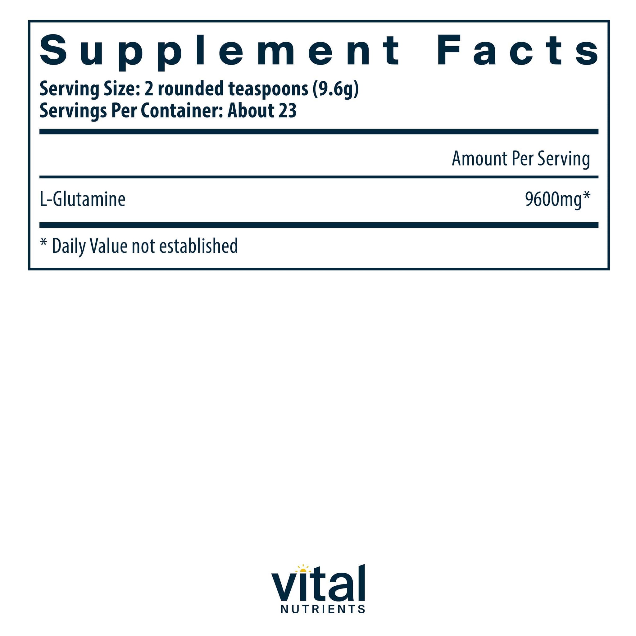 Vital Nutrients Glutamine Powder