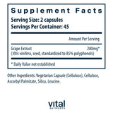 Vital Nutrients Grape Seed Extract 100mg