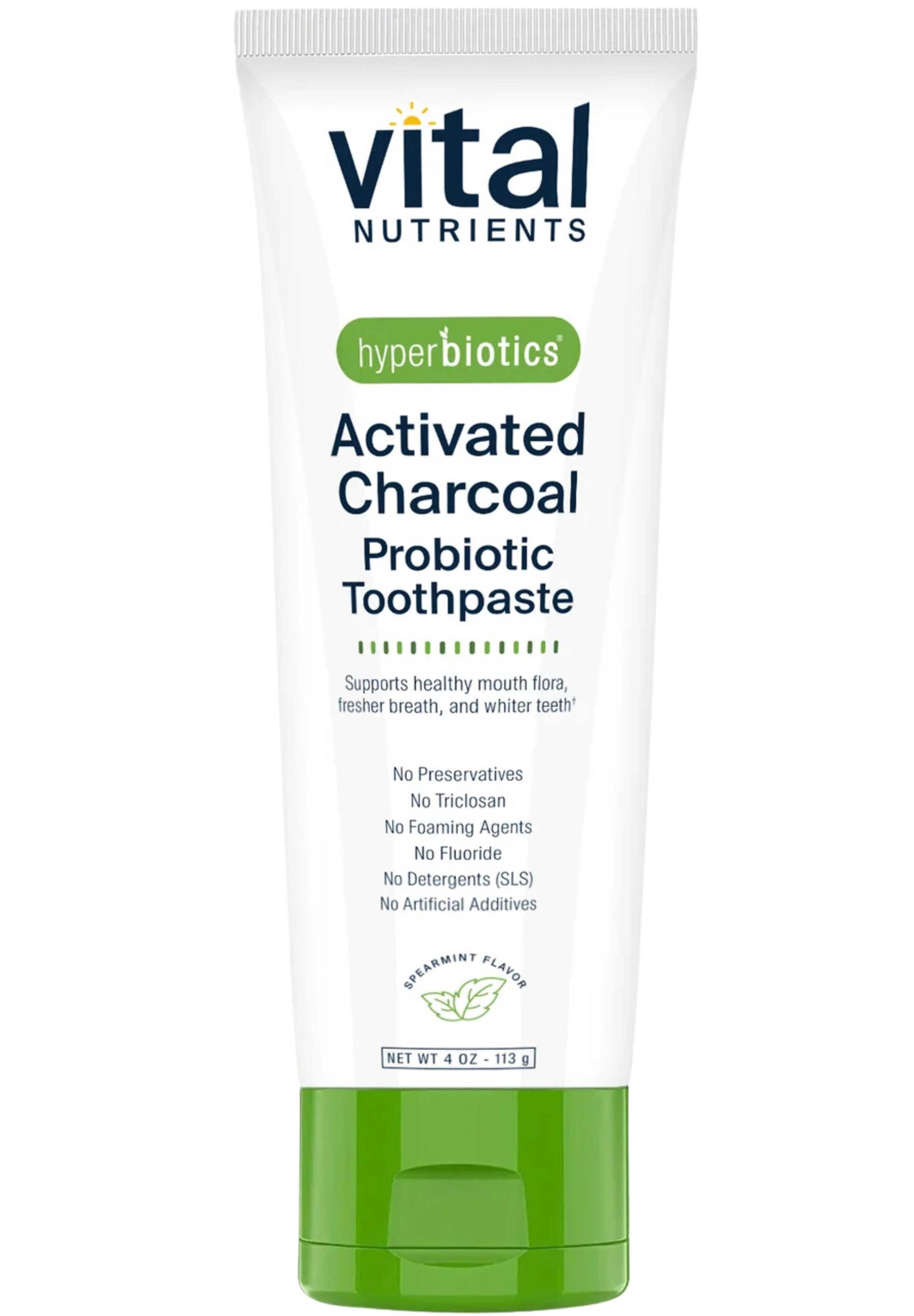 Vital Nutrients Hyperbiotics Activated Charcoal Probiotic Toothpaste